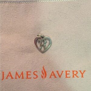 James Avery Silver Heart Pendant